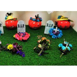 Halloween/gravsted buket (hndlavet)