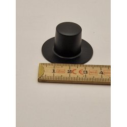 Blank hj hat i plastik til dukke scala 1:12 (ny)