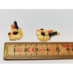 Skelet hoved med lys Halloween pynt (ny)