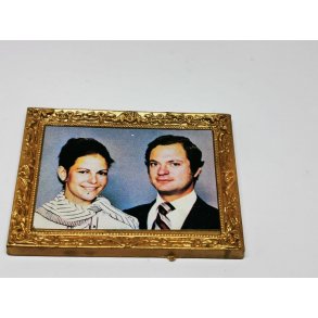 Billede af det Svenske kongepar fra 1977 Lundby