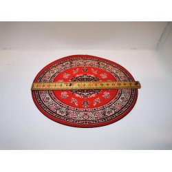 Ovalt tppe/juletrstppe (nyt) (nr D1649B) 18 x 15,5 cm