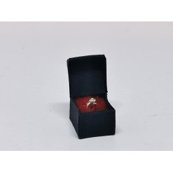 Ring i sort ske (hndlavet)