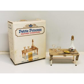 Petite princess bord med tilbehr i original emballage fra 1960'erne (antik)