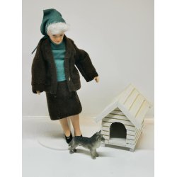 Collie hund i plastik (brugt)