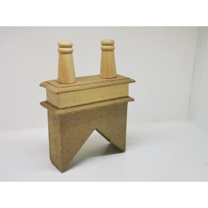 Skorsten i umalet tr (ny)