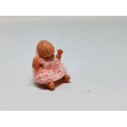 Dukke med kjole (ny)