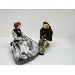 Ring i sort ske (hndlavet)