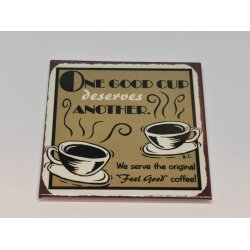 Skilt i metal /magnet (nyt)