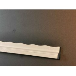 Hvid malet pynte liste 7x13 mm