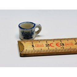 Kop med bl mnster (brugt)