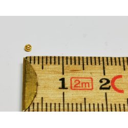 10 stk meget sm perler i guld (nye)