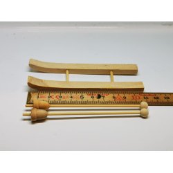 Ski og stave til umalet tr (nye)