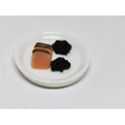 Rdkl lille  1 cm (hndlavet)