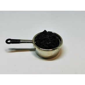 Gryde i metal med rdkl (ny/hndlavet)