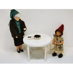 Gryde i metal med rdkl (ny/hndlavet)