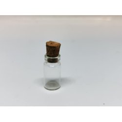 Krukke med kork prop (ny)