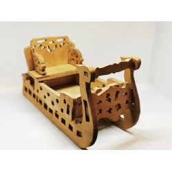 Julemands slde eller kane (hndlavet)