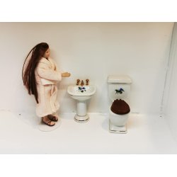 Hndvask i porceln til dukkehus scala 1:12 (brugt)