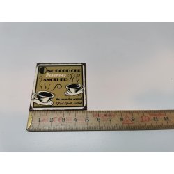 Skilt i metal /magnet (nyt)