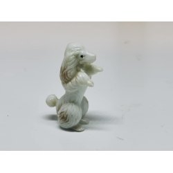 Puddel hund i plastik (brugt)