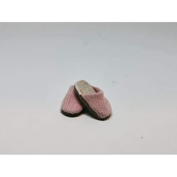 Hjemmesko i baby fløjl (håndlavet) - Sko, støvler strømper alle størrelser - Frost miniature