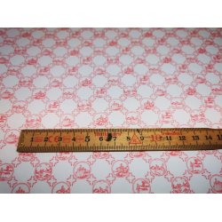 Tapet i rdt og hvidt (nyt)