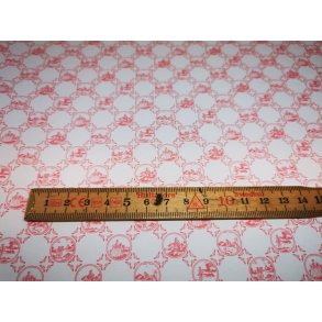 Tapet i rdt og hvidt (nyt)