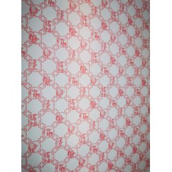 Tapet i rdt og hvidt (nyt)