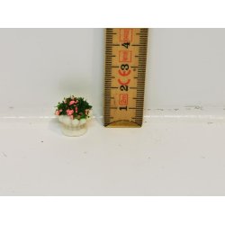 Lille blomster kumme med blomster (ny)