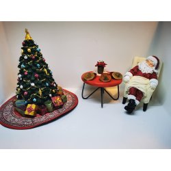 En sovende julemand i resin (ny)