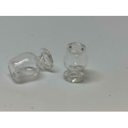 Vinglas p fod (rigtig glas) (brugt)