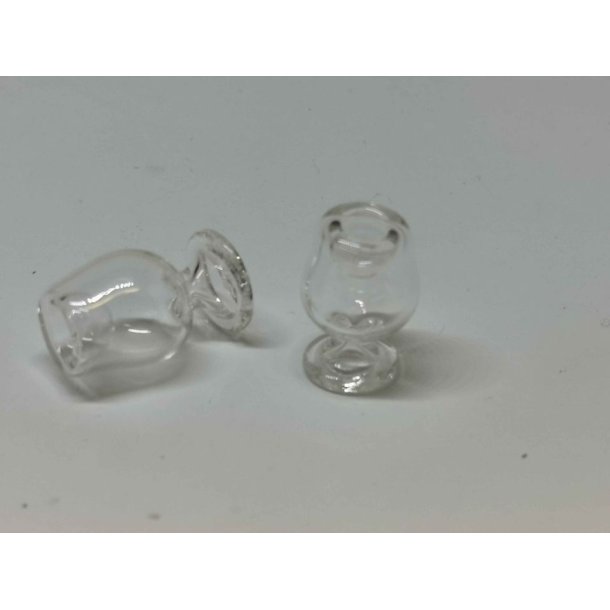 Vinglas fod (rigtig - Glas i alle størreser Frost miniature