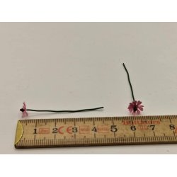 1 stk Hvid eller Lyserd blomst (hndlavet)