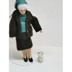 Puddel hund i plastik (brugt)