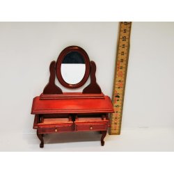 Kommode med spejl (brugt)