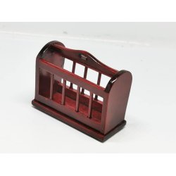 Magasin holder i tr til dukkehus scala 1:12 (ny)