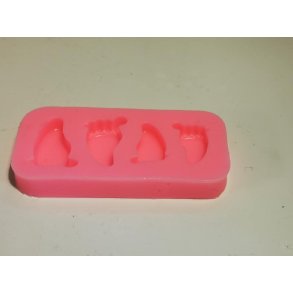 Form med fdder/fodspor (ny)