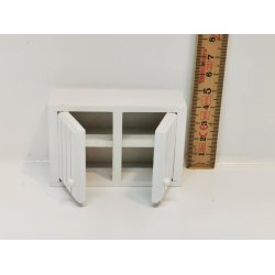 Overskab til dukkehus scala 1:12 eller lille skab til dukkehus scala 1:16 (nyt)
