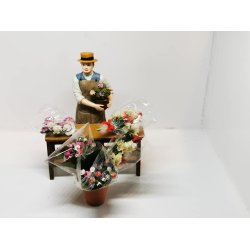 Buket med indpakning (hndlavet)