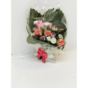Buket med indpakning (hndlavet)