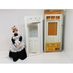 Hoveddr til dukkehus scala 1:12 (ny)