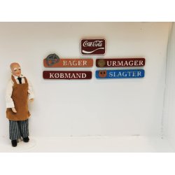 Butiks skilt Kbmand (hndlavet)