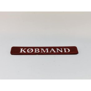 Butiks skilt Kbmand (hndlavet)