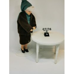 Telefon til dukkehus scala 1:12 (ny)