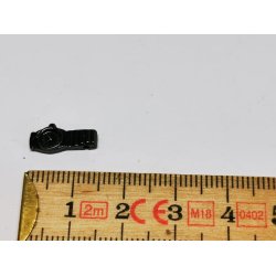 Armbndsur i metal. Sort ur med sort urskive (ny)