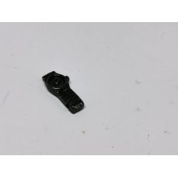 Armbndsur i metal. Sort ur med sort urskive (ny)