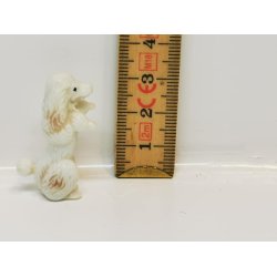 Puddel hund i plastik (brugt)