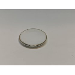 Tallerken / rundt fad i porceln (nyt) dia 3 cm