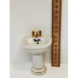 Hndvask i porceln til dukkehus scala 1:12 (brugt)