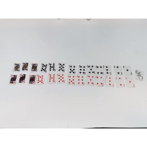 Spillekort. Klr og ruder i bl ske (nye)